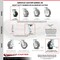 Service Caster 4 Inch Rubber on Aluminum Caster Set with 2 Brakes/Swivel Lock 2 Rigid SCC SCC-30CS420-RAB-TLB-BSL-2-R-2 - alternate 4